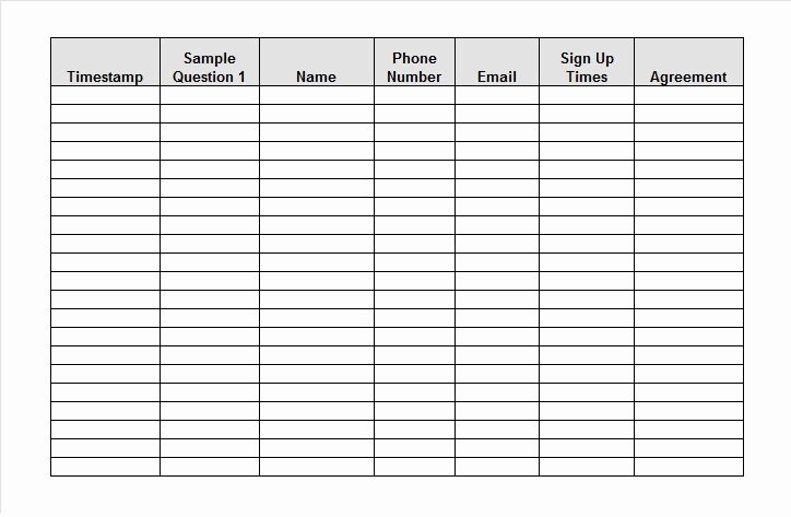 Sign Up Sheets Template Elegant 40 Sign Up Sheet Sign In Sheet Templates Word &amp; Excel