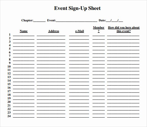 Sign Up Sheets Template Elegant Free 16 Sign Up Sheet Samples In Google Docs