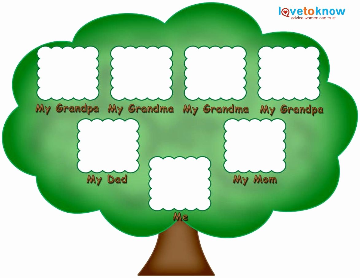 Simple Family Tree Template Fresh Preschool Family Tree Family Tree Kids