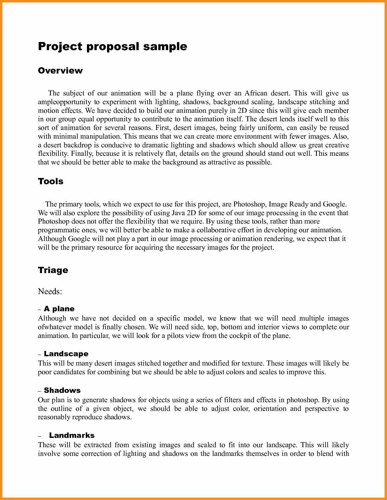 Simple Project Proposal Template Fresh Simple Project Proposal Example Business