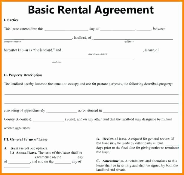 Simple Rental Agreement Template Word Beautiful Download Free Basic Rental Agreement Template