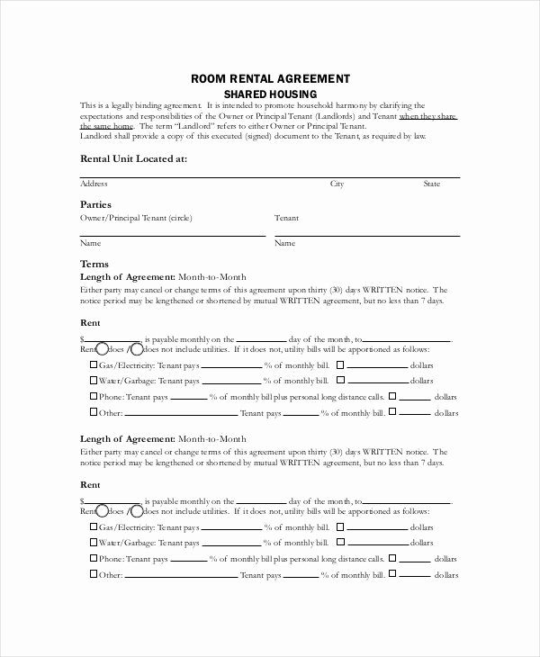 Simple Rental Agreement Template Word New Free Simple Lease Agreement form Picture – Rent Agreement