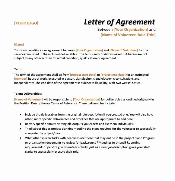 Simple Service Agreement Template Fresh 12 Simple Agreement Letter Examples Pdf Word