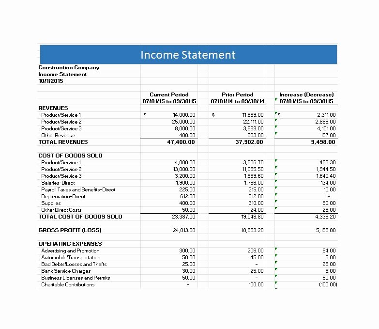 Simplified Income Statement Template Fresh 41 Free In E Statement Templates &amp; Examples Template Lab