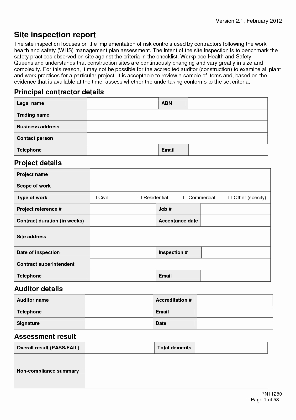 24 images of safety site visit report template 981