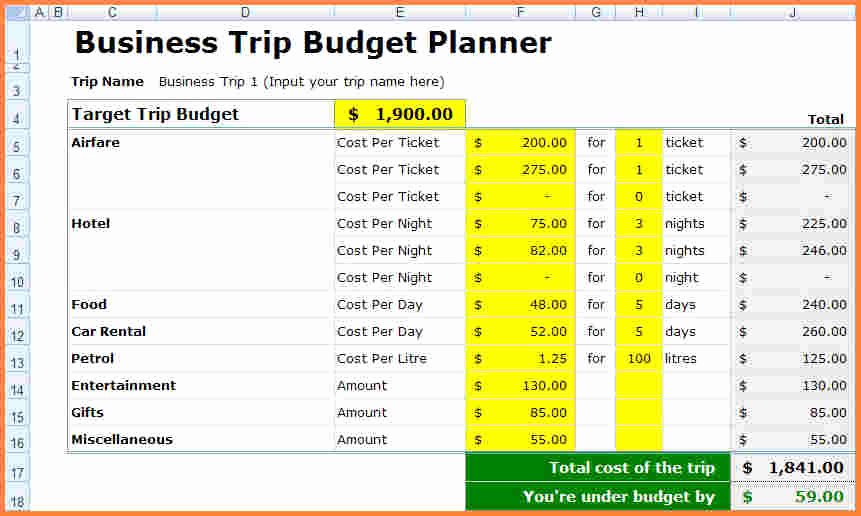 Small Business Budget Template Excel Best Of 10 Spreadsheet for Business