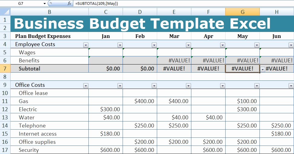 Small Business Budget Template Excel Best Of Business Bud Template Excel