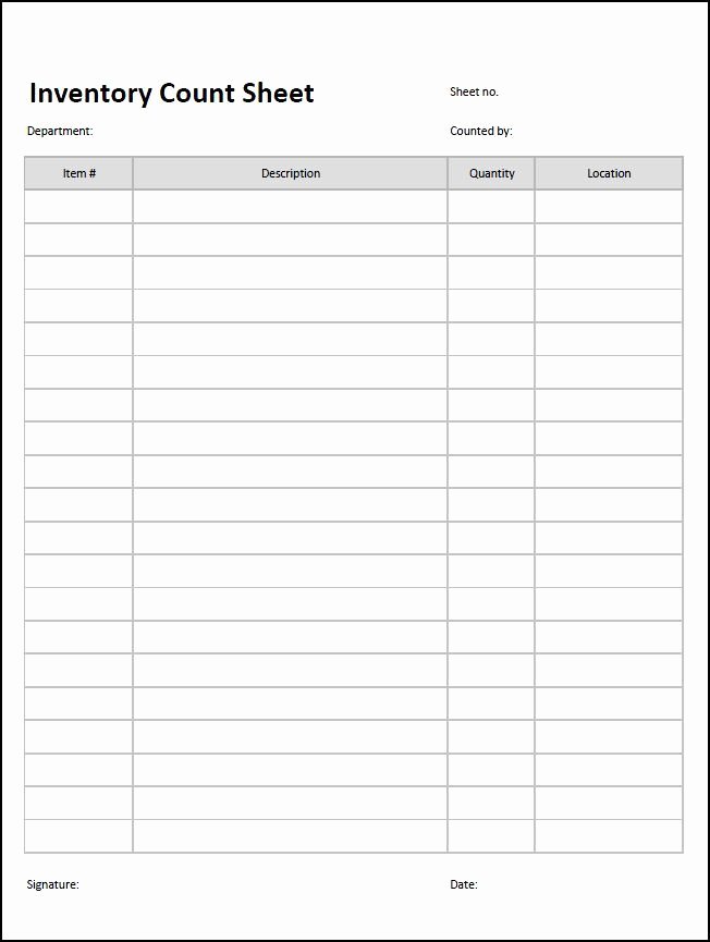 Small Business Inventory Spreadsheet Template Awesome Inventory Count Sheet Template Accounting