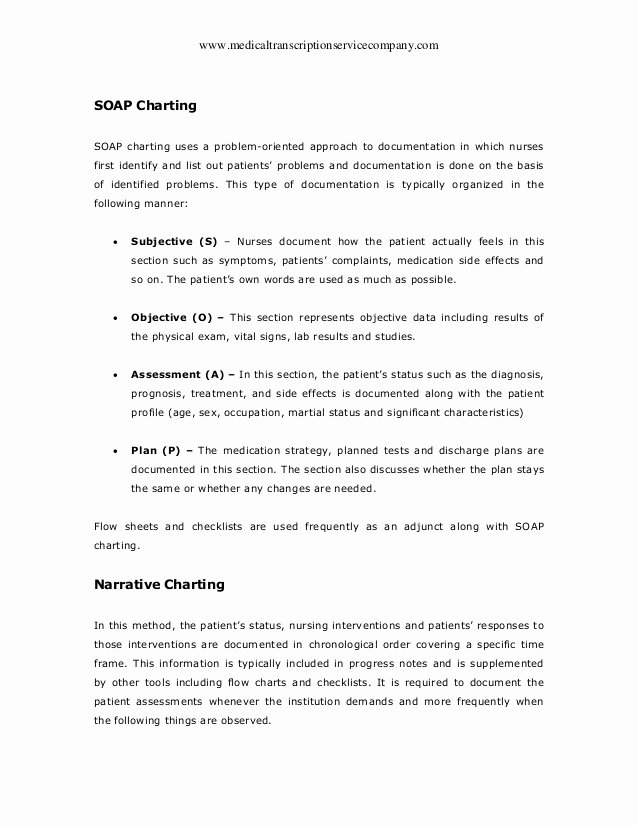 Soap Note Template Nurse Practitioner Awesome Different Types Of Nursing Documentation Methods