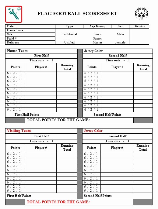Soccer Score Sheet Template Fresh 13 Free Sample Football Score Sheet Templates Printable