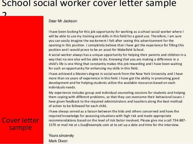 Social Work Cover Letter Template Best Of School social Worker Cover Letter