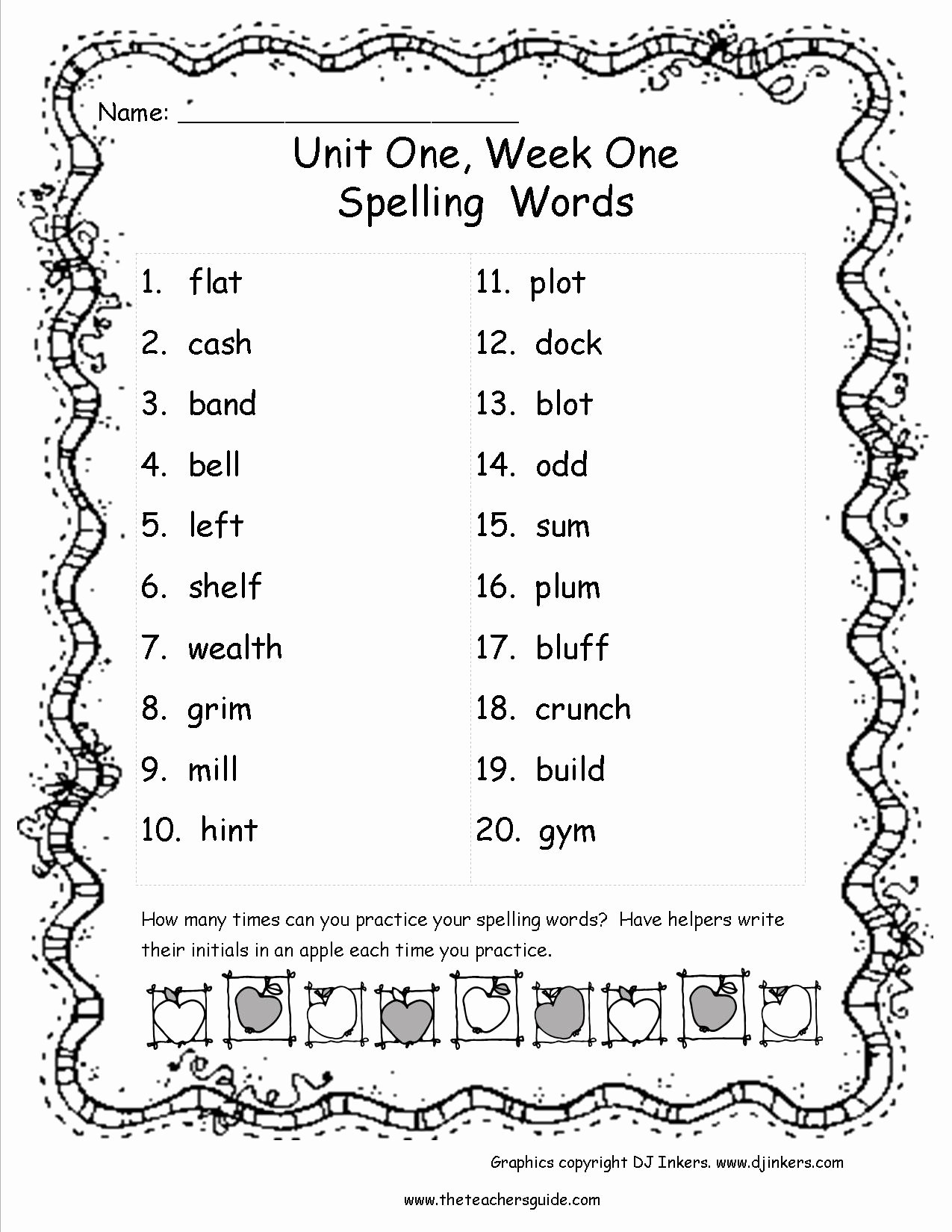Spelling Test Template 15 Words Best Of Wonders Fourth Grade Unit E Week E Printouts
