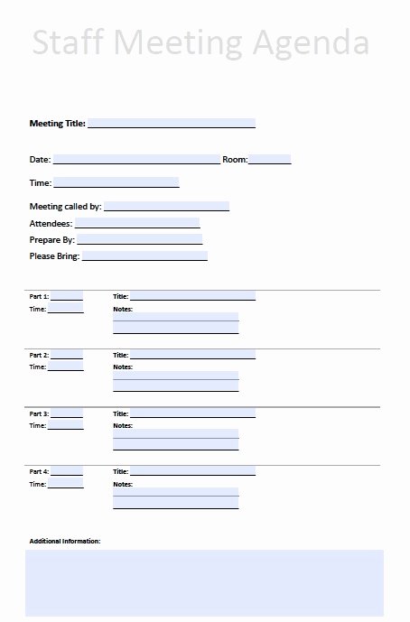 Staff Meeting Agenda Template Elegant Printable Template Staff Meeting Minutes to