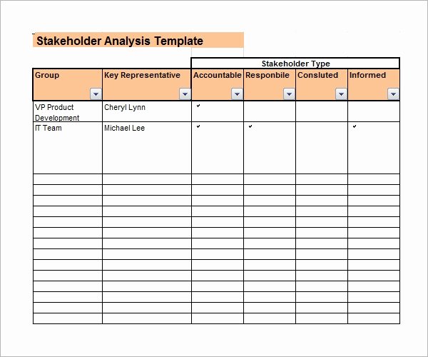 Stakeholder Analysis Template Excel Awesome Free 10 Stakeholder Analysis Samples In Google Docs