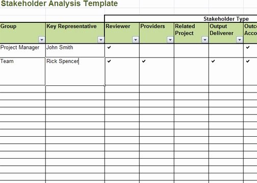 Stakeholder Analysis Template Excel Awesome Stakeholder Analysis Template Excel