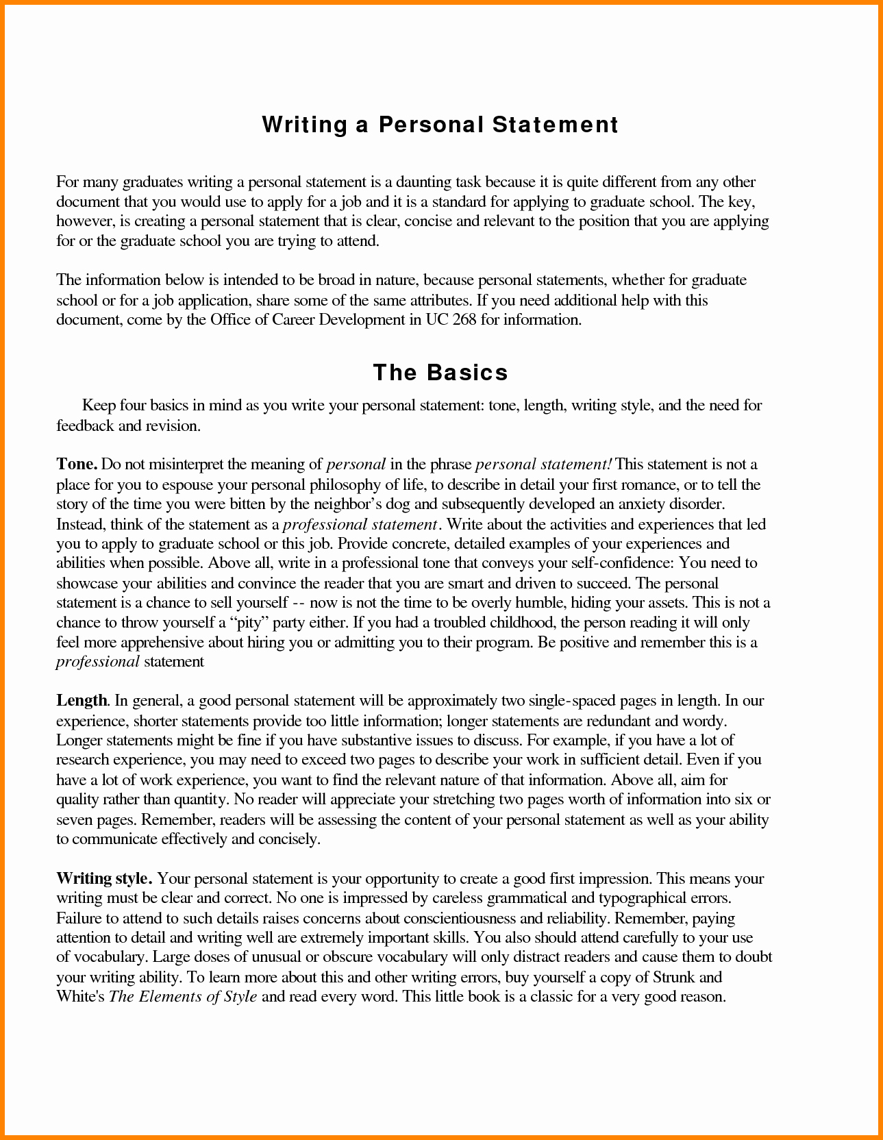 Statement Of Qualifications Template Free Lovely 7 Personal Statement Of Qualifications Template