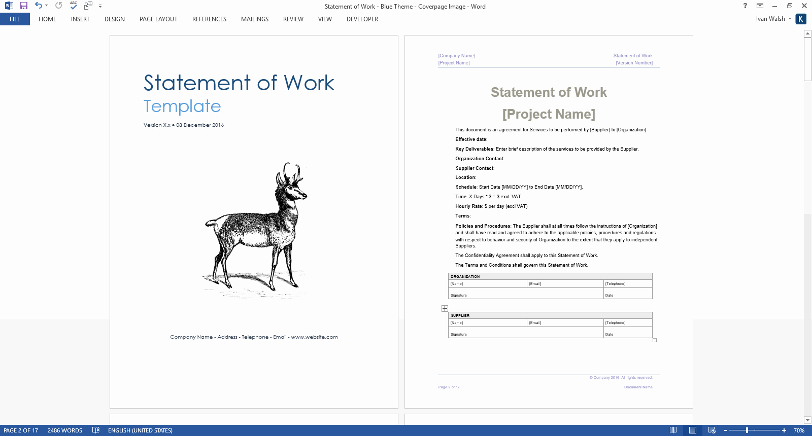 Statement Of Work Template Word Fresh Statement Of Work Template Ms Word Excel – Templates