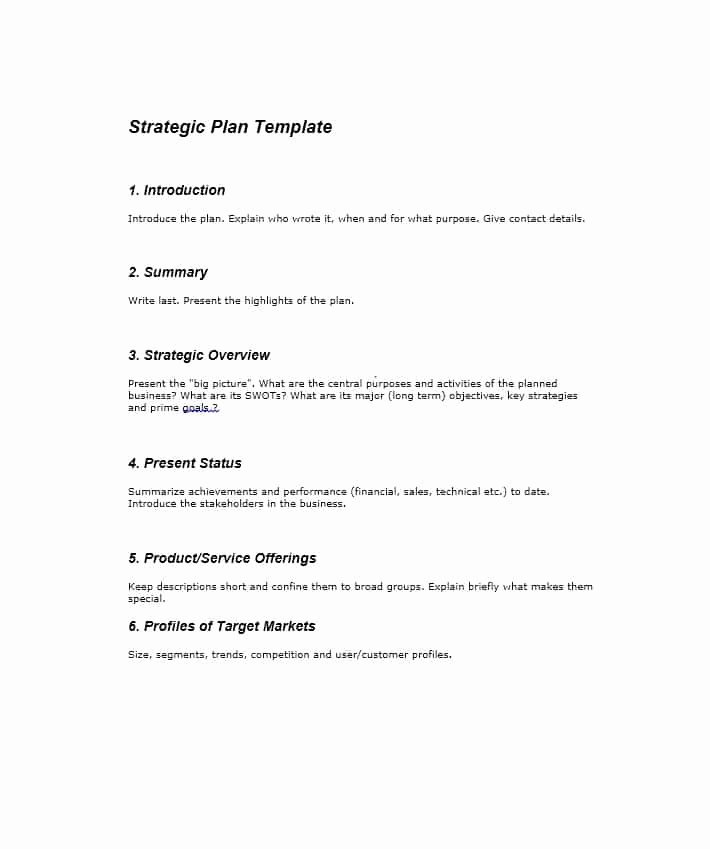 Strategic Plan Template Free Best Of 32 Great Strategic Plan Templates to Grow Your Business