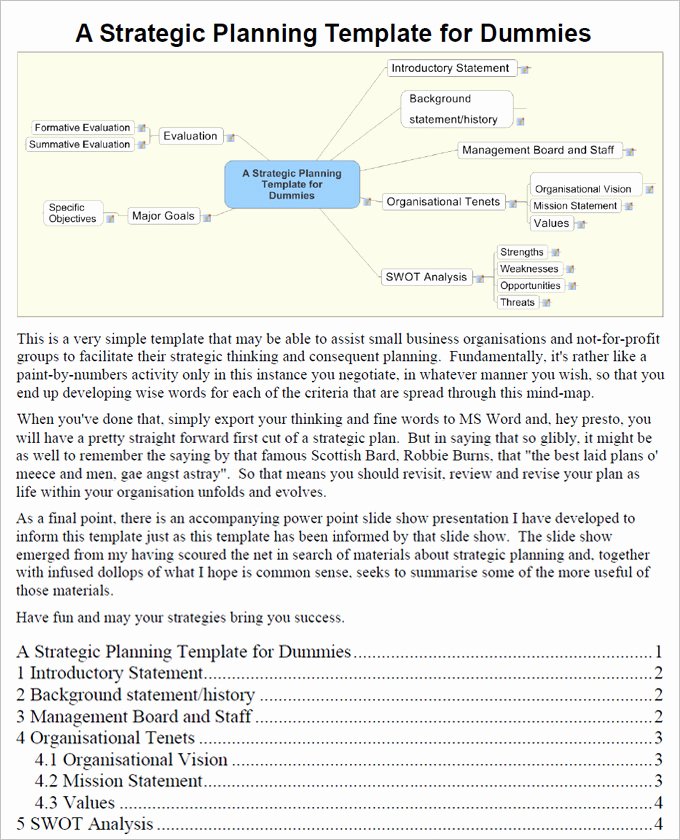 Strategic Planning Template Free Best Of It Strategy Plan Template 5 Free Word Pdf format