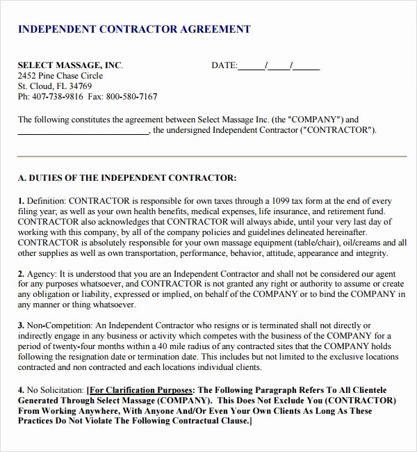 Subcontractor Contract Template Free Luxury Subcontractor Agreement 13 Free Pdf Doc Download