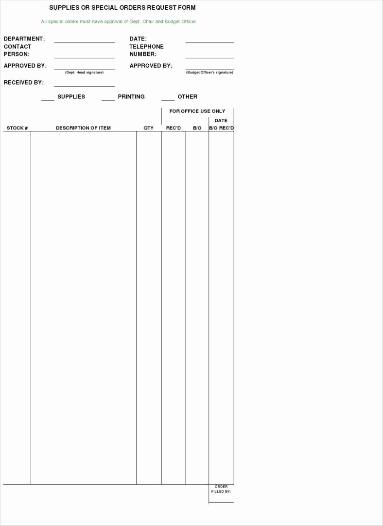 Supply order form Template New 9 Sales order form Templates Free Samples Examples