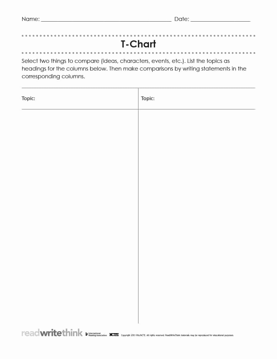 T Chart Template Pdf Awesome 30 Printable T Chart Templates &amp; Examples Template Archive
