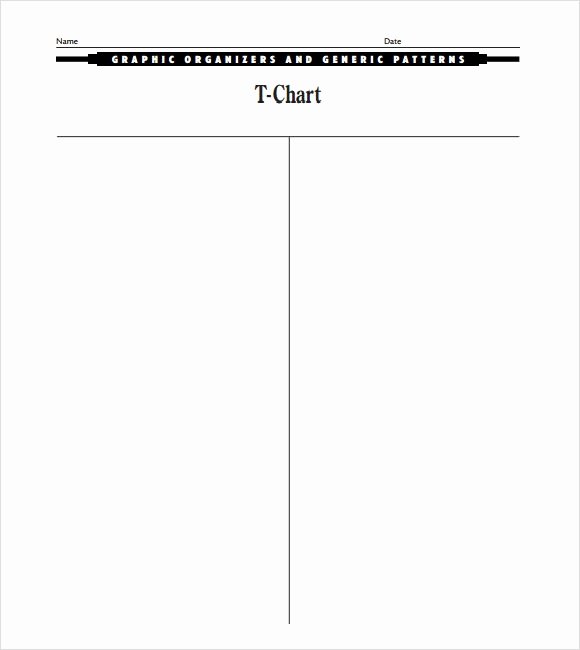 T Chart Template Word Lovely Sample T Chart 7 Documents In Pdf Word