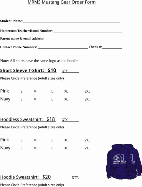 T Shirt order forms Templates Fresh T Shirt order form Templates&amp;forms