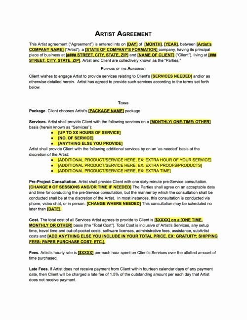 Talent Management Contract Template Best Of Talent Management Contract Template Funresearcher