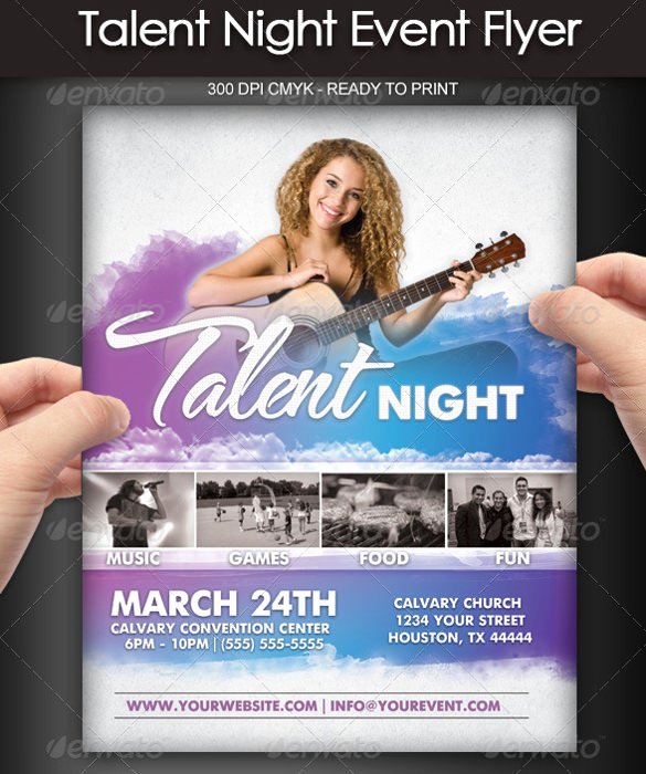 Talent Show Flyer Template New Talent Show Flyer 7 Download Documents In Pdf Psd