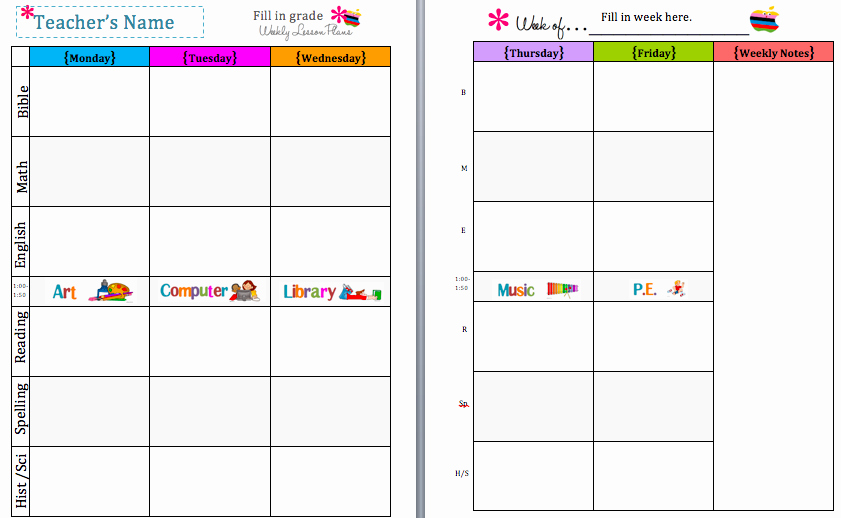 Teacher Daily Schedule Template Awesome This is A Great Lesson Plan Template for Next Year