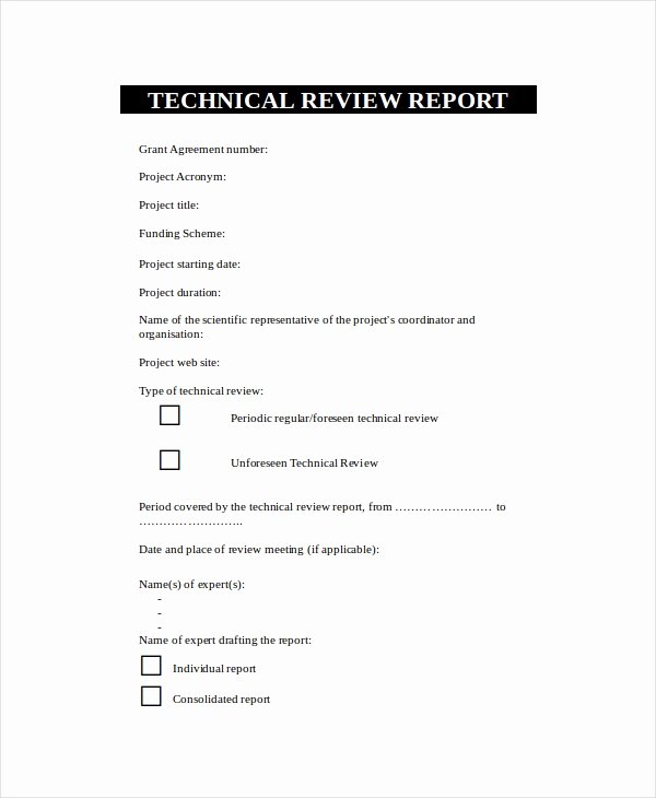 Technical Report Template Word Fresh Word Report Template 8 Free Word Document Downloads