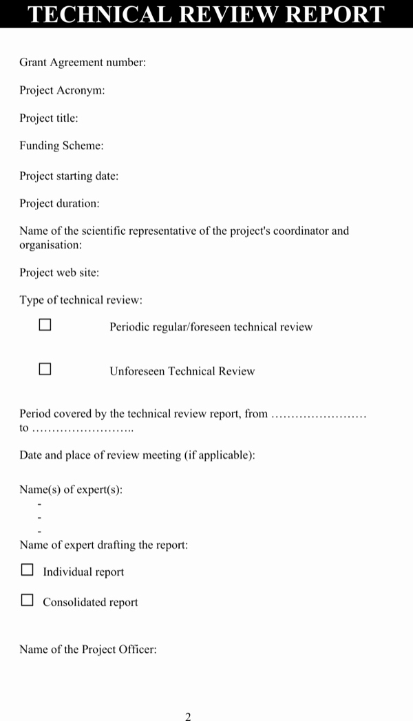 Technical Report Template Word New Download Technical Review Report Template Word for Free