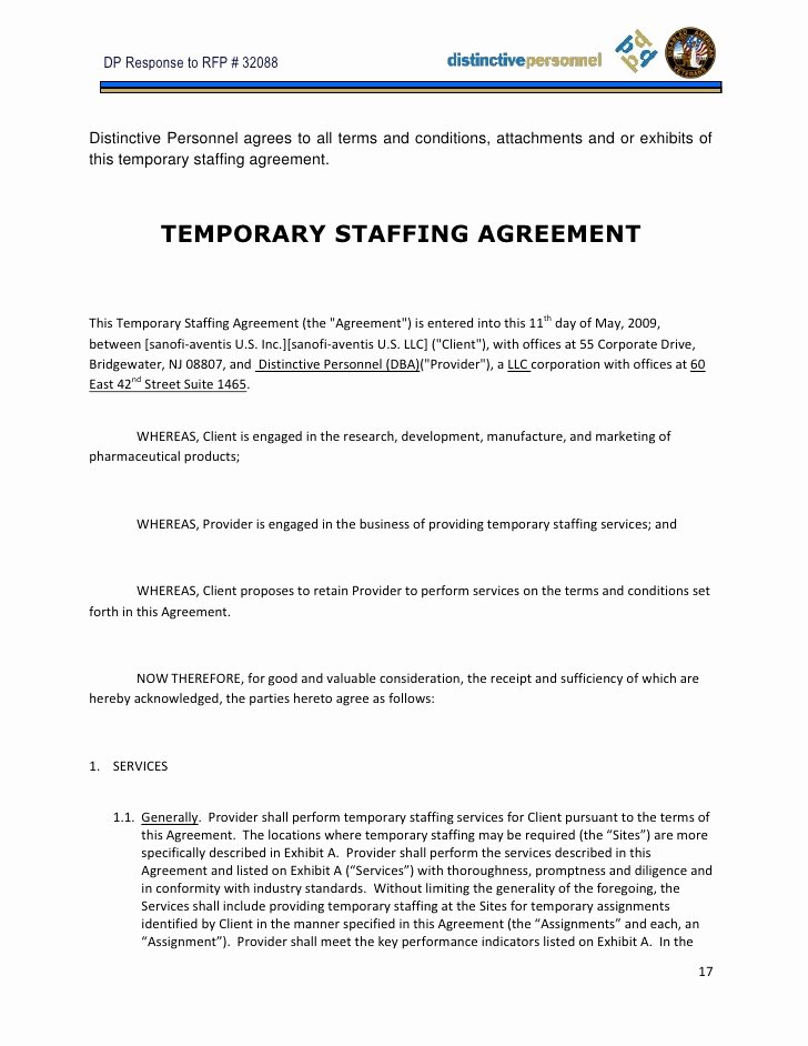 Temporary Employment Contract Template Fresh Proposal Sample Jc Noguera