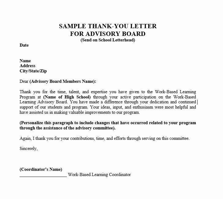 Thank You Letter Templates New 30 Free Thank You Letter Samples for Scholarship