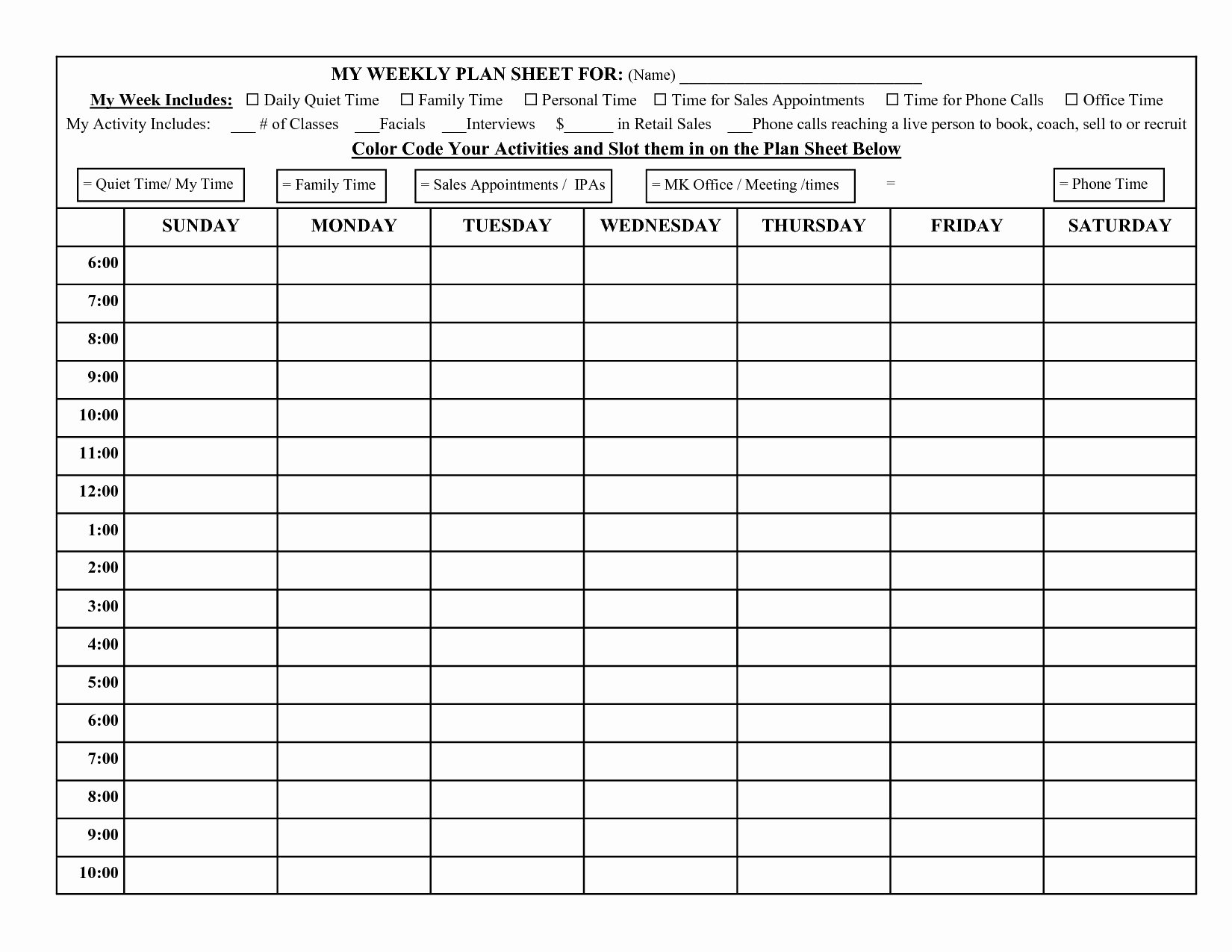 40 Time Management Sheet Template Markmeckler Template Design
