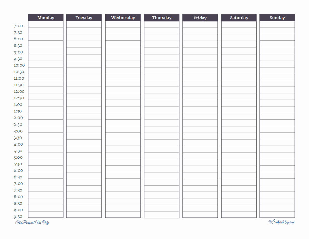Time Management Sheet Template Best Of Back to Basics Scattered Squirrel