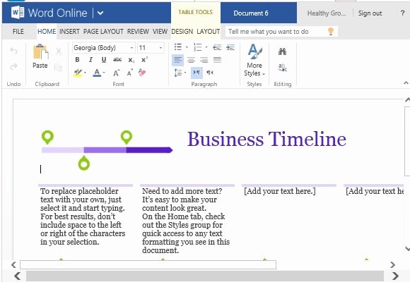 Timeline Templates for Word Unique Business Project Timeline Template for Word Line