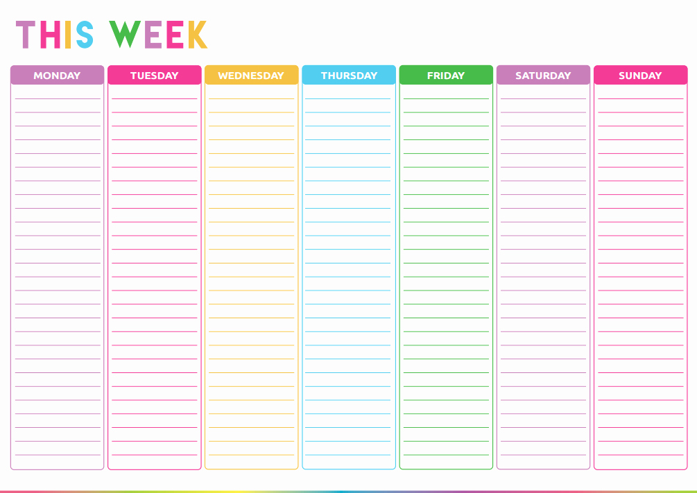 To Do List Template Free Beautiful Free Printable Weekly to Do List