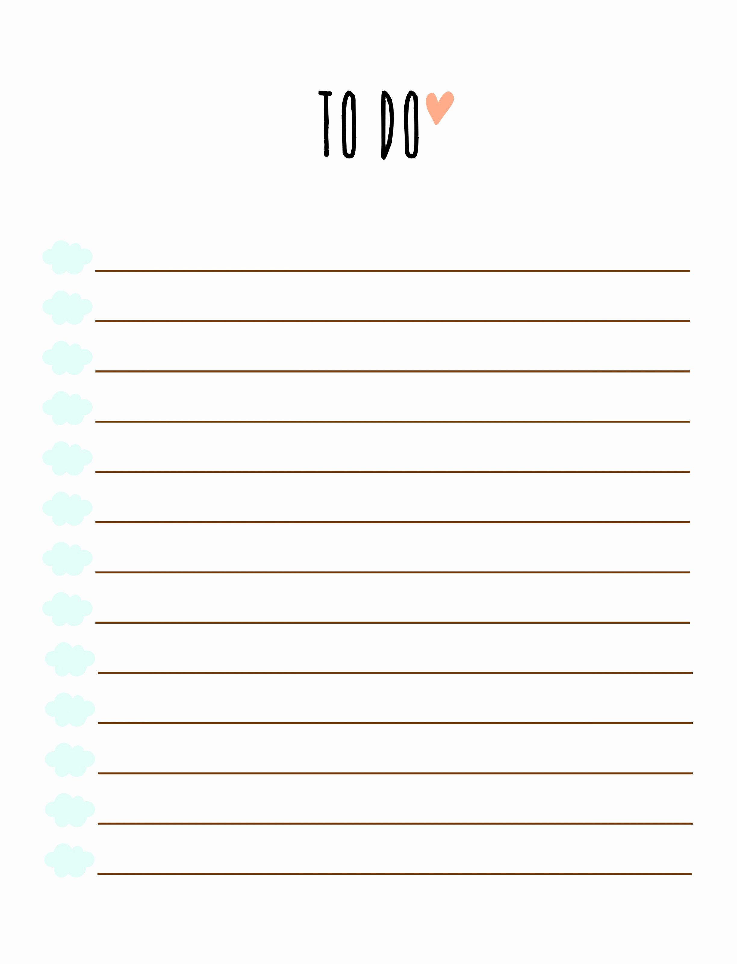 To Do List Word Template Fresh 7 Daily to Do List Template for Word Tioru