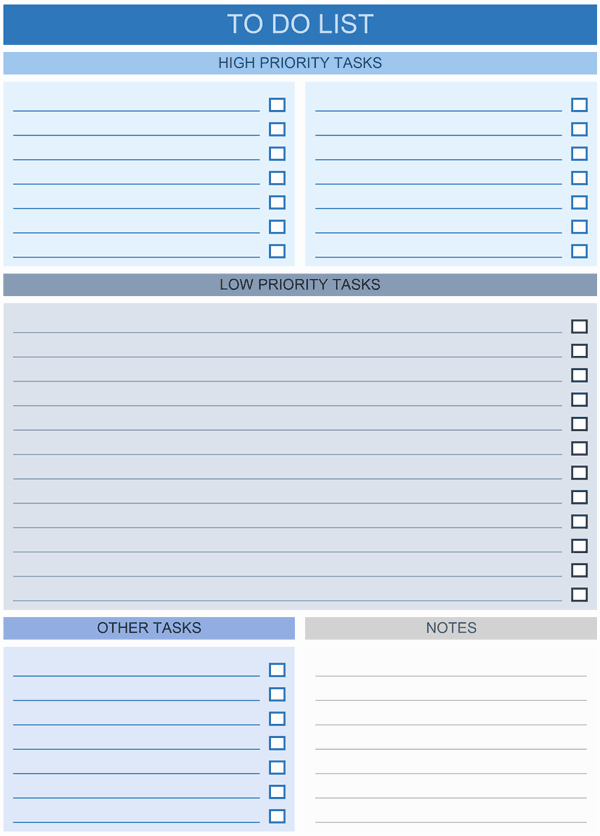 To Do List Word Template Fresh to Do List Templates for Excel