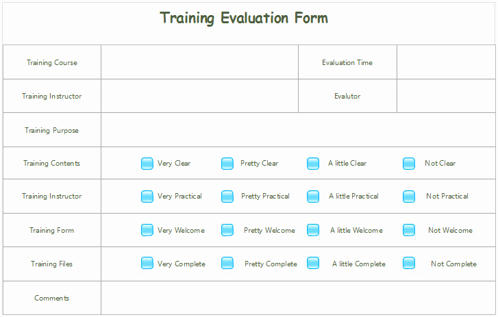 Training Evaluation form Template Lovely February 2017