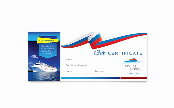 Vacation Gift Certificate Template Best Of Cruise Travel Gift Certificate Template Word &amp; Publisher