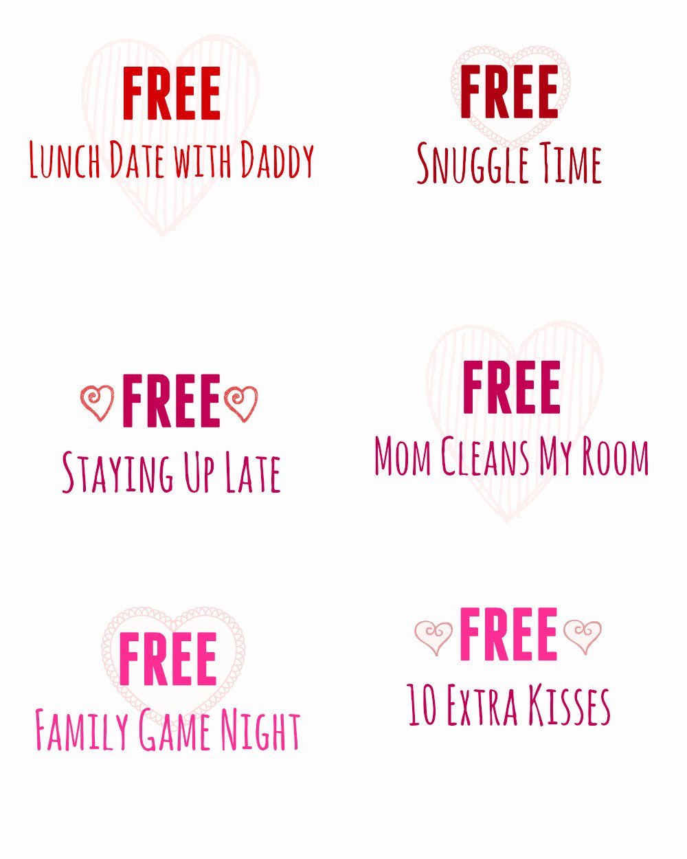 Valentine Day Coupon Template Best Of Printable Valentine S Day Coupon Book for Kids Mom