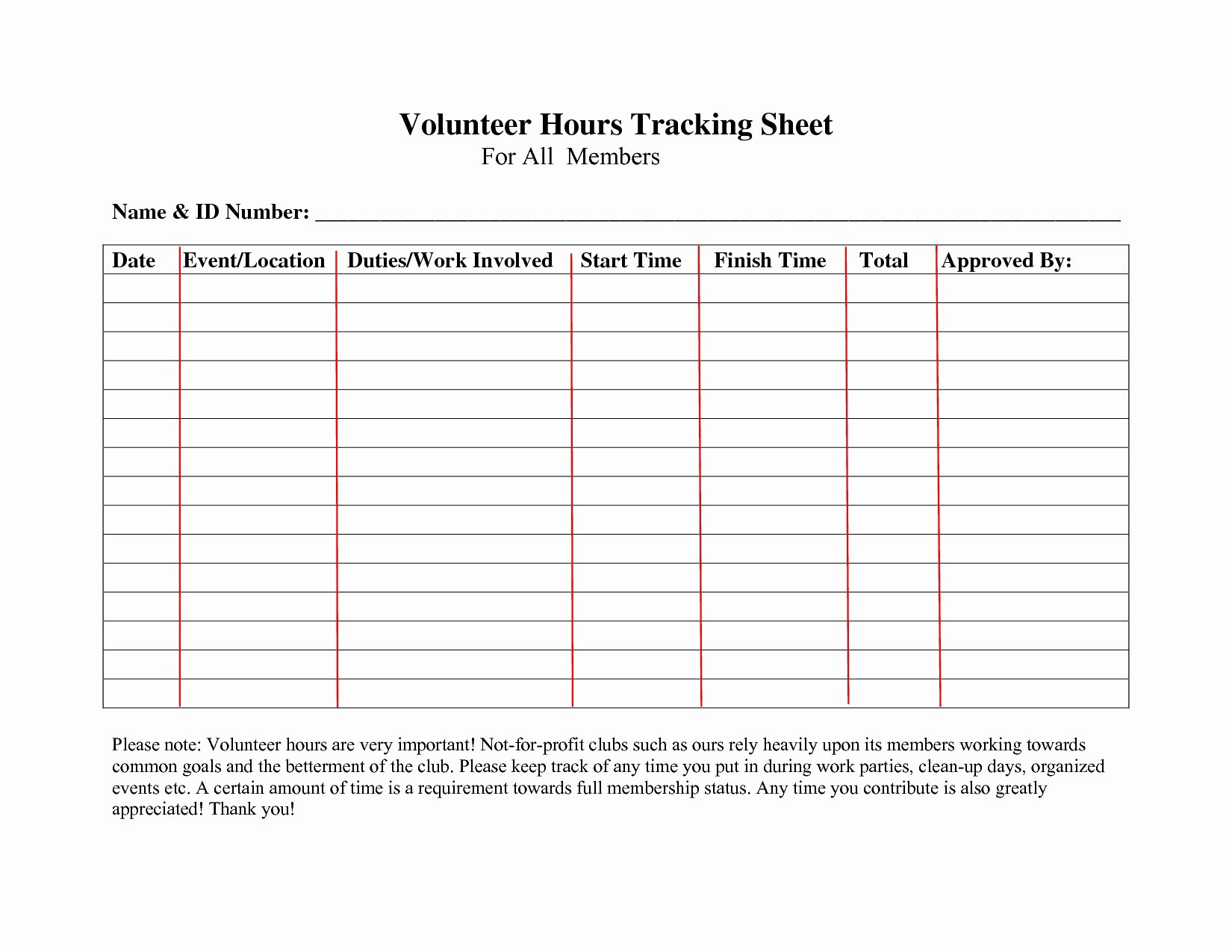 Volunteer Hours Log Template Beautiful Volunteer Hour Tracking Spreadsheet – Db Excel