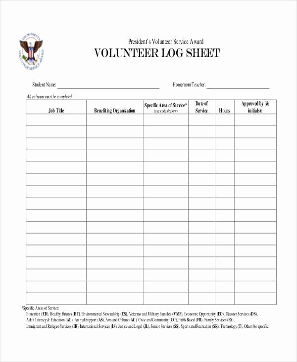 Volunteer Log Sheet Template Beautiful 45 Printable Sheet Samples &amp; Templates Pdf Doc