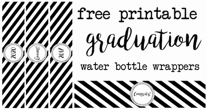 Water Bottle Label Template Free Fresh Graduation Water Bottle Wrappers Paper Trail Design