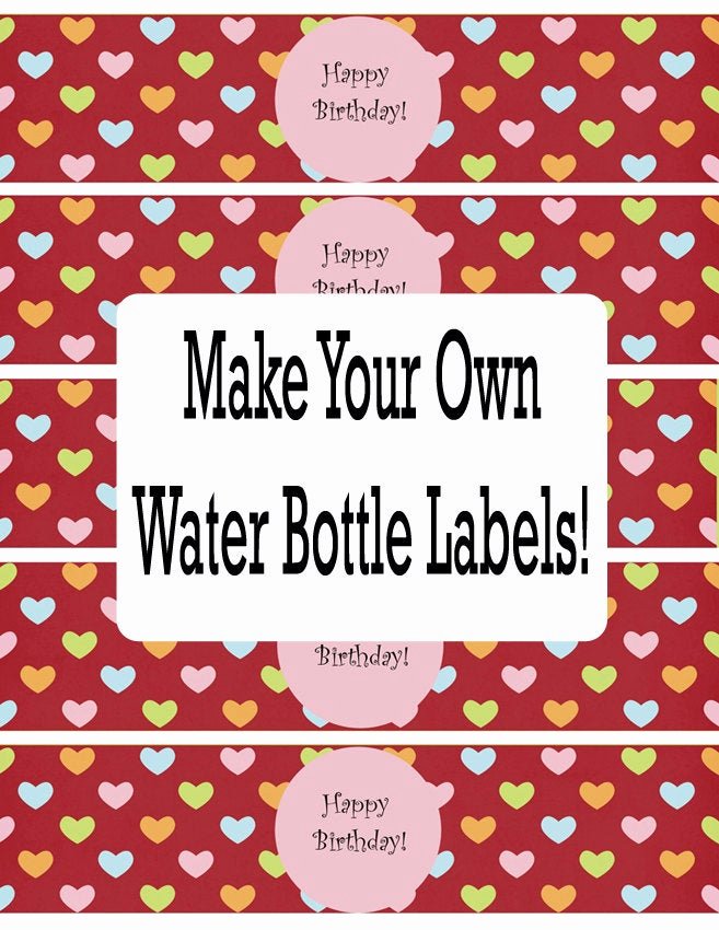 Water Bottle Label Template Free Luxury Water Bottle Labels Template Free