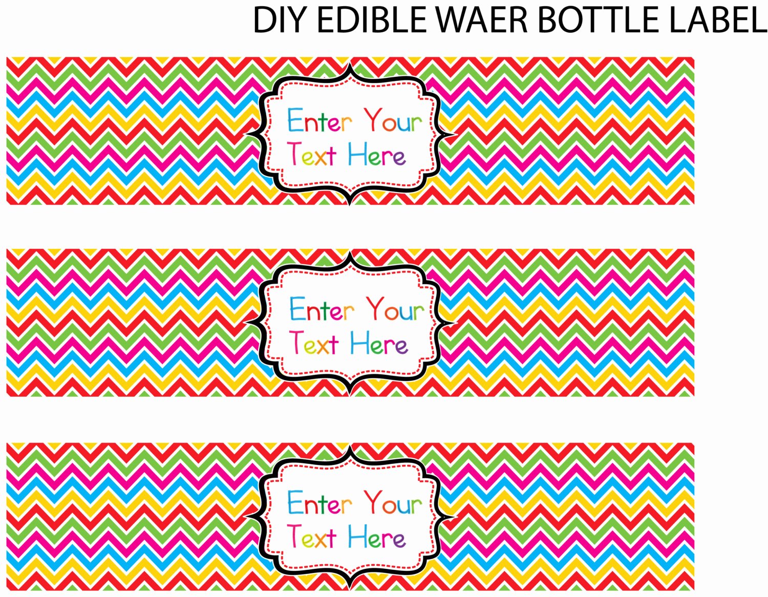 Water Bottle Label Template Word Elegant Unavailable Listing On Etsy
