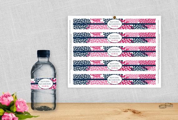 Water Bottle Label Template Word Inspirational Diy Water Bottle Label Template for Avery by